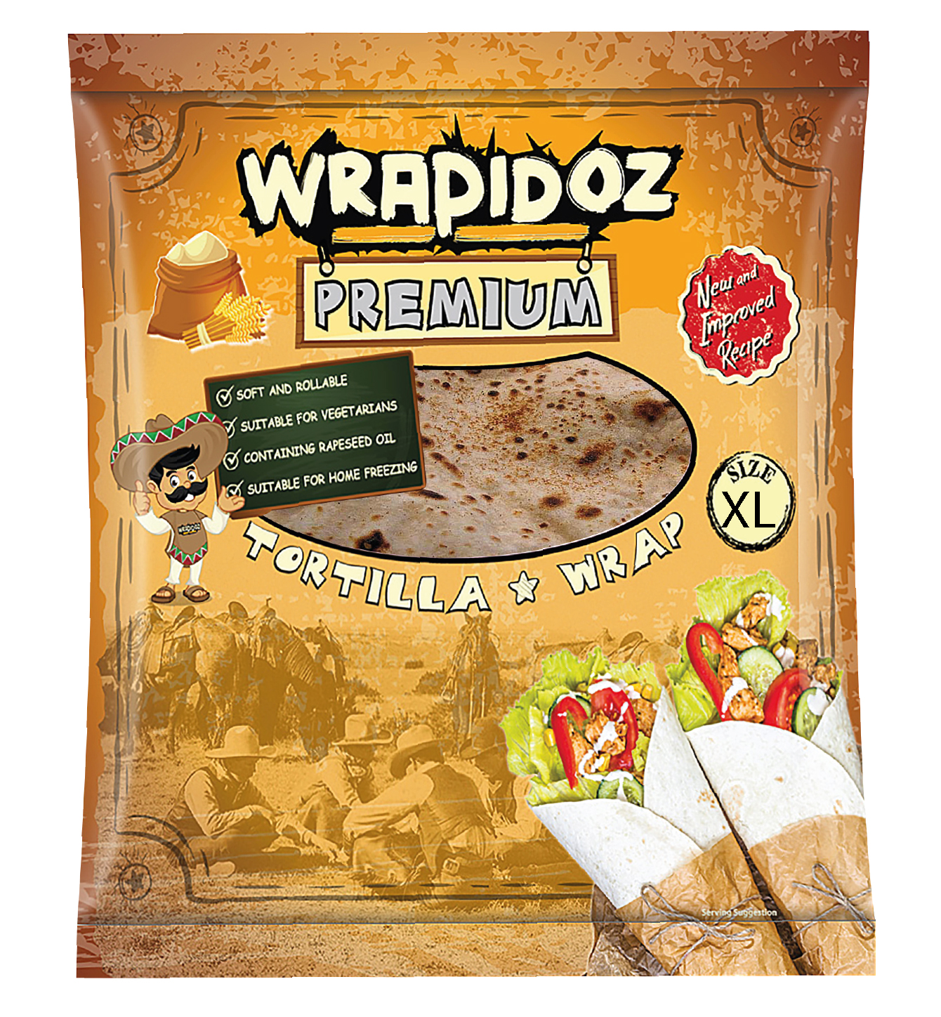 رابيدوز أوريجين ممتاز لفائف التورتيلا