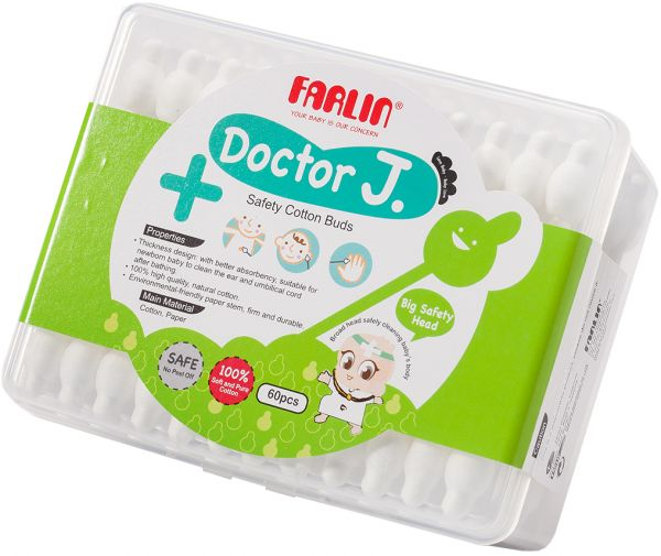 فارلين قطن اذن  آمن للطفل60(FR-583) الصورة الرئيسية