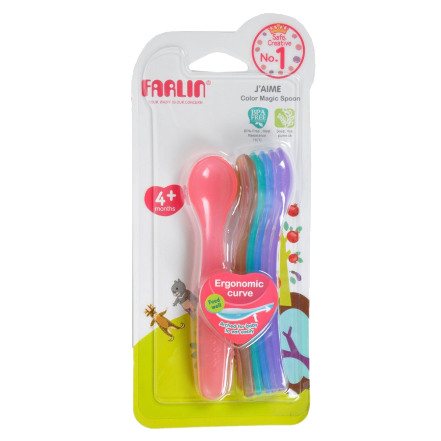 فارلين طقم ملاعق ملونة 4M+ الصورة الرئيسية