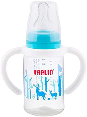 رضاعة PP عنق عادية مع مقبض ولادي 140 مل الصورة الرئيسية