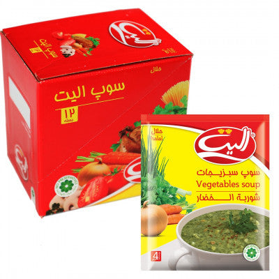 شوربة - الخضار - اليت - 65 جم  ١ كرتون ١٢ حبه الصورة الرئيسية