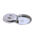 بادية بيضاوي  مع غطاء ميرورفنش حجم17.5 سم