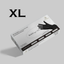 قفازات للاستخدام لمرة واحد من المرسال (اللون الأسود) XL