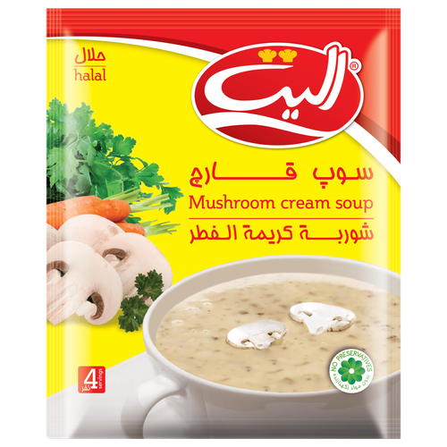 شوربة كريمة الفطر الصورة الرئيسية