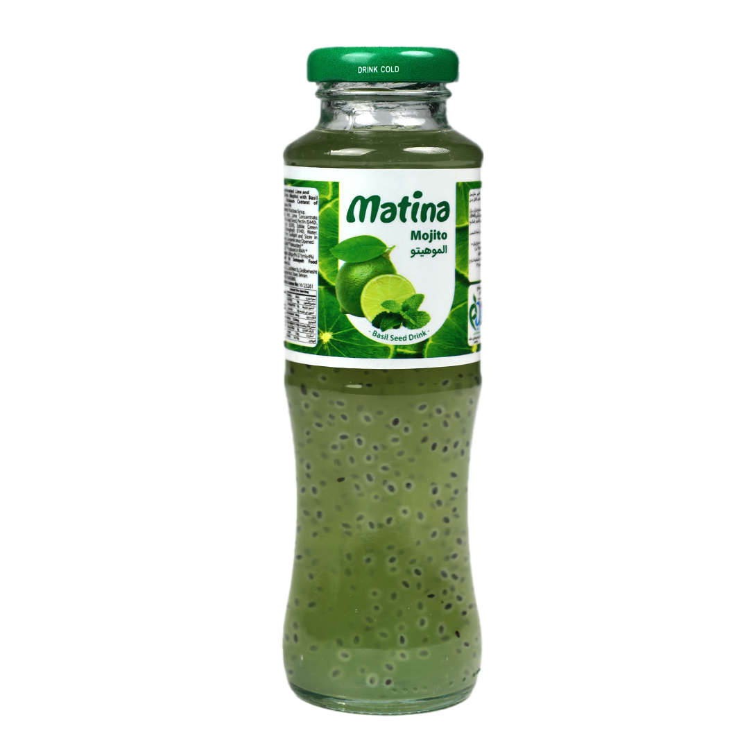 شراب الليمون والنعناع ببذور الريحان من ماتينا